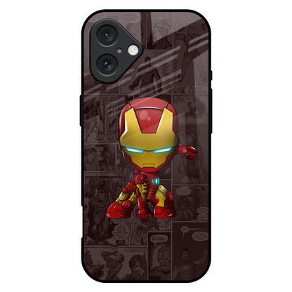 Angry Baby Super Hero iPhone 16 Plus Glass Back Cover Online