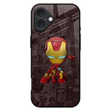 Angry Baby Super Hero iPhone 16 Plus Glass Back Cover Online