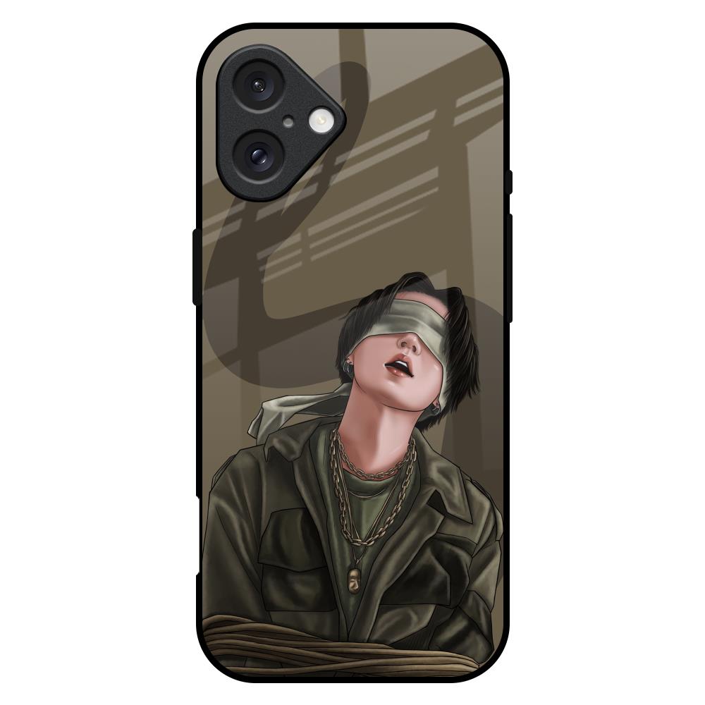 Blind Fold iPhone 16 Plus Glass Back Cover Online