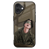 Blind Fold iPhone 16 Plus Glass Back Cover Online