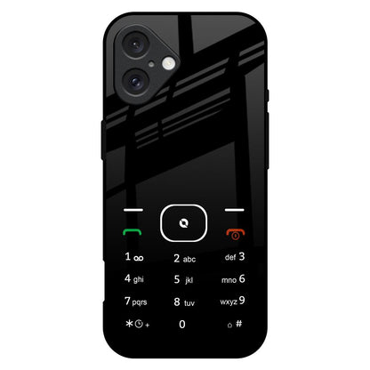 Classic Keypad Pattern iPhone 16 Plus Glass Back Cover Online