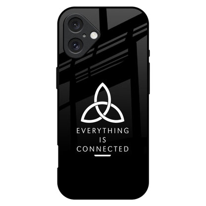 Everything Is Connected iPhone 16 Plus Glass Back Cover Online