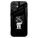 Peace Out Astro iPhone 16 Plus Glass Back Cover Online
