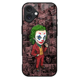 Joker Cartoon iPhone 16 Plus Glass Back Cover Online