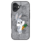 Cute Baby Bunny iPhone 16 Plus Glass Back Cover Online