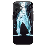 Dark Man In Cave iPhone 16 Plus Glass Back Cover Online