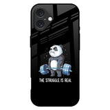 Real Struggle iPhone 16 Plus Glass Back Cover Online