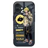 Cool Sanji iPhone 16 Plus Glass Back Cover Online