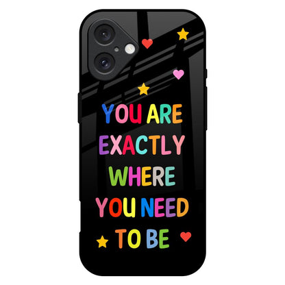 Magical Words iPhone 16 Plus Glass Back Cover Online