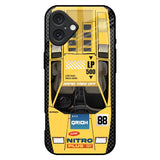Yellow Racing Car iPhone 16 Plus Glass Back Cover Online
