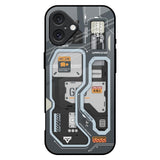Retro Futuristic iPhone 16 Plus Glass Back Cover Online