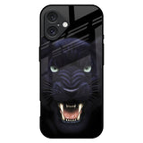 Angry Black Leopard iPhone 16 Plus Glass Back Cover Online