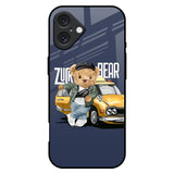 Adventurous Bear iPhone 16 Plus Glass Back Cover Online