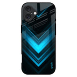 Vertical Blue Arrow iPhone 16 Plus Glass Back Cover Online