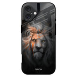 Devil Lion iPhone 16 Plus Glass Back Cover Online