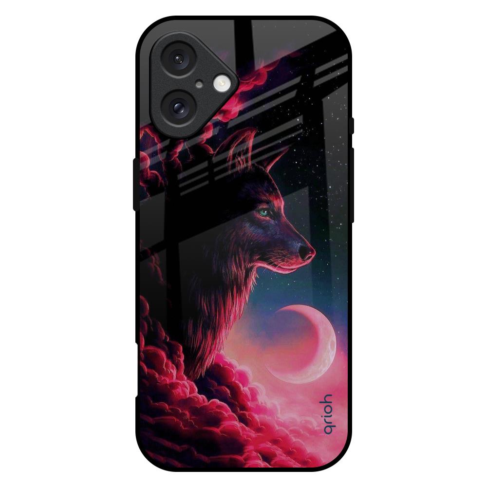 Moon Wolf iPhone 16 Plus Glass Back Cover Online
