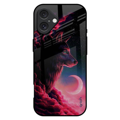Moon Wolf iPhone 16 Plus Glass Back Cover Online
