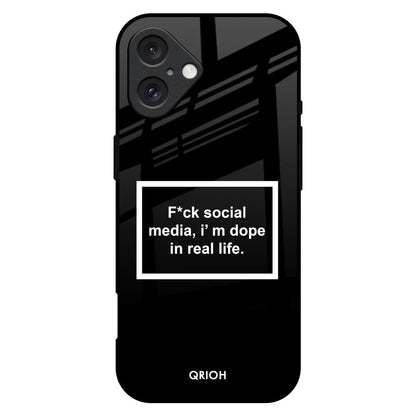 Dope In Life iPhone 16 Plus Glass Back Cover Online