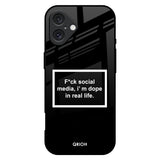Dope In Life iPhone 16 Plus Glass Back Cover Online