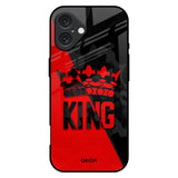 I Am A King iPhone 16 Plus Glass Back Cover Online