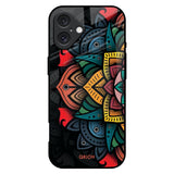 Retro Gorgeous Flower iPhone 16 Plus Glass Back Cover Online