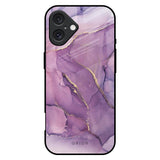 Purple Gold Marble iPhone 16 Plus Glass Back Cover Online