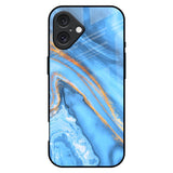 Vibrant Blue Marble iPhone 16 Plus Glass Back Cover Online