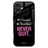 Be Focused iPhone 16 Plus Glass Back Cover Online