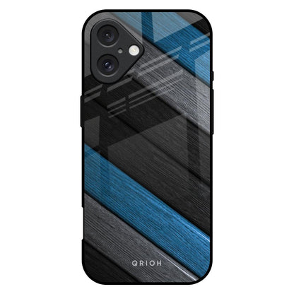 Multicolor Wooden Effect iPhone 16 Plus Glass Back Cover Online