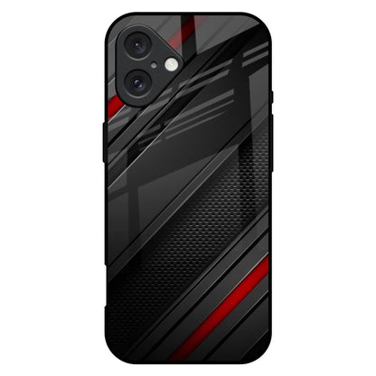 Modern Abstract iPhone 16 Plus Glass Back Cover Online