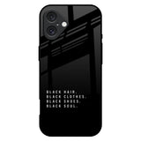 Black Soul iPhone 16 Plus Glass Back Cover Online