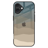 Abstract Mountain Pattern iPhone 16 Plus Glass Back Cover Online