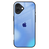 Vibrant Blue Texture iPhone 16 Plus Glass Back Cover Online