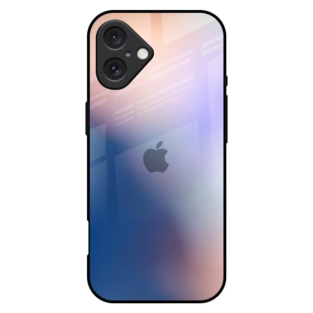 Blue Mauve Gradient iPhone 16 Plus Glass Back Cover Online
