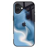 Blue Waves iPhone 16 Plus Glass Back Cover Online