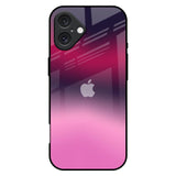 Pink Burn Gradient iPhone 16 Plus Glass Back Cover Online