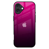 Purple Ombre Pattern iPhone 16 Plus Glass Back Cover Online