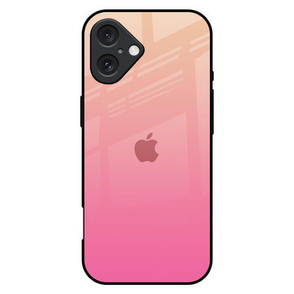 Pastel Pink Gradient iPhone 16 Plus Glass Back Cover Online