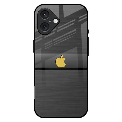 Grey Metallic Glass iPhone 16 Plus Glass Back Cover Online