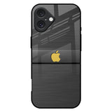 Grey Metallic Glass iPhone 16 Plus Glass Back Cover Online