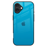 Blue Aqua iPhone 16 Plus Glass Back Cover Online