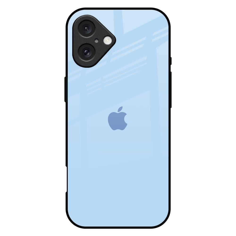 Pastel Sky Blue iPhone 16 Plus Glass Back Cover Online