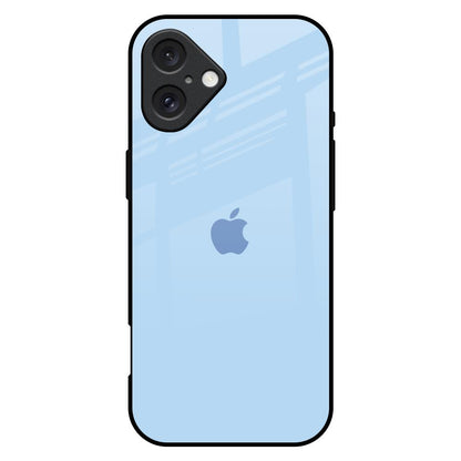 Pastel Sky Blue iPhone 16 Plus Glass Back Cover Online