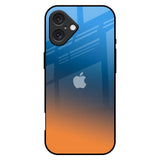 Sunset Of Ocean iPhone 16 Plus Glass Back Cover Online