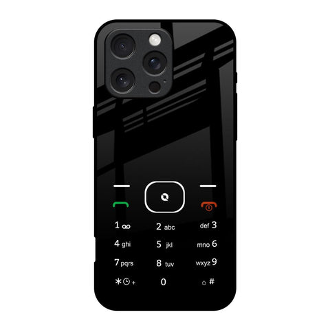 Classic Keypad Pattern iPhone 16 Pro Glass Back Cover Online