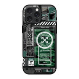 Green Camo Circuit iPhone 16 Pro Glass Back Cover Online