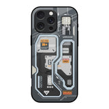 Retro Futuristic iPhone 16 Pro Glass Back Cover Online