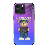 Gangsta Bear iPhone 16 Pro Glass Back Cover Online
