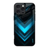 Vertical Blue Arrow iPhone 16 Pro Glass Back Cover Online