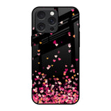 Heart Rain Fall iPhone 16 Pro Glass Back Cover Online